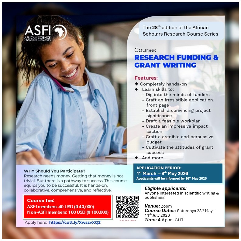 Research funding and grant writing
